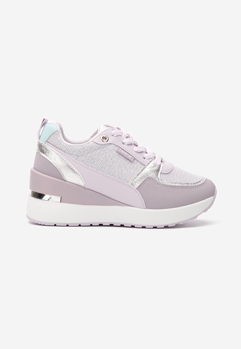Zaneta világos lila platform sneaker cipő 