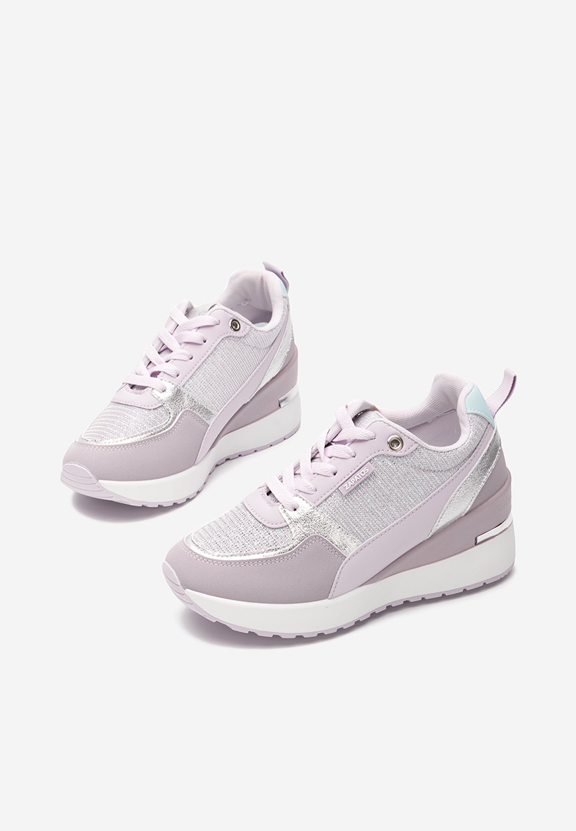 Zaneta világos lila platform sneaker cipő 