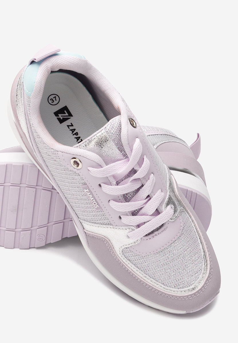 Zaneta világos lila platform sneaker cipő 