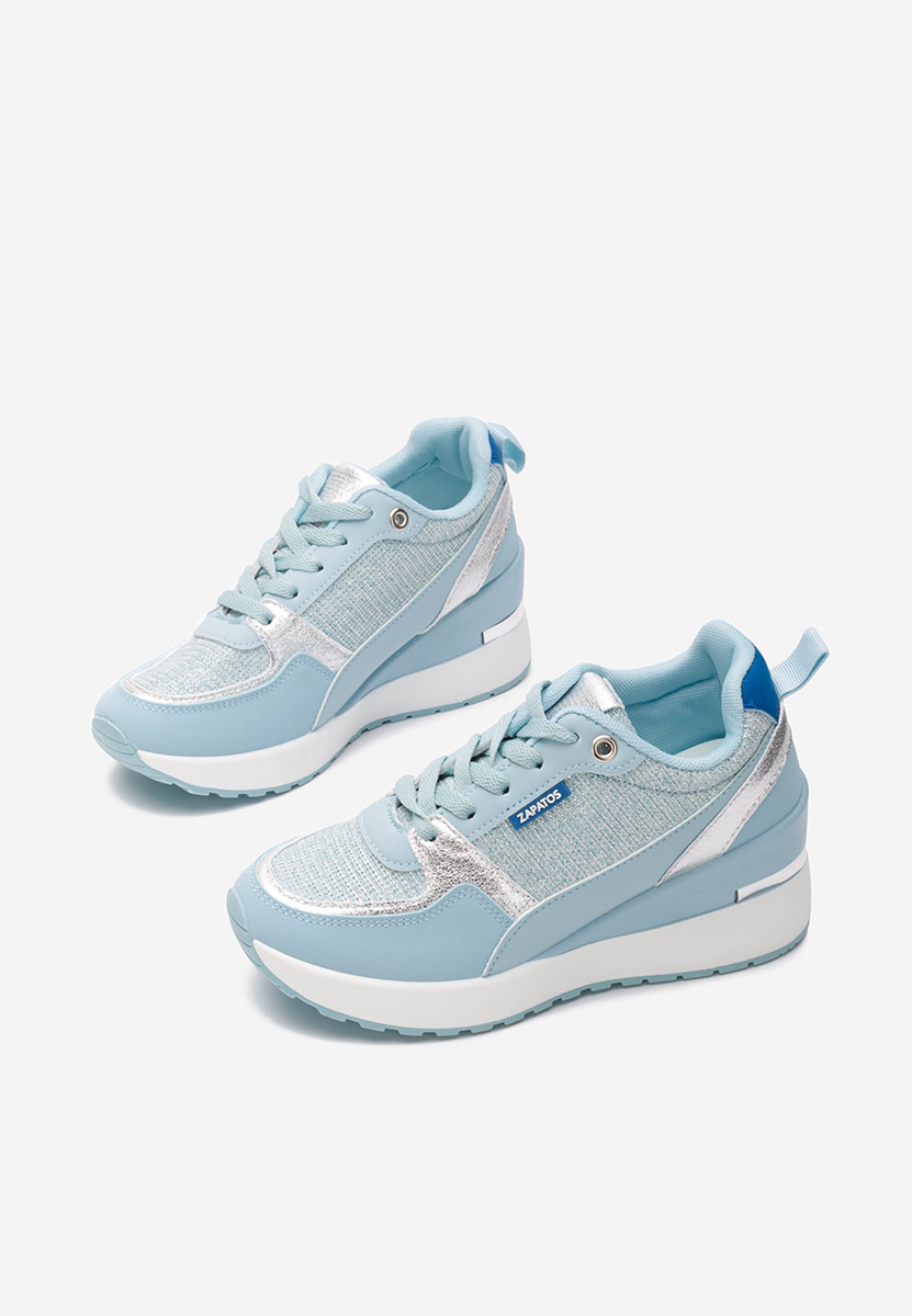 Zaneta tengerészkék platform sneaker cipő 