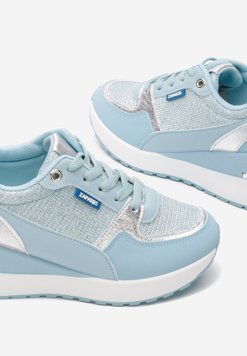 Zaneta tengerészkék platform sneaker cipő 