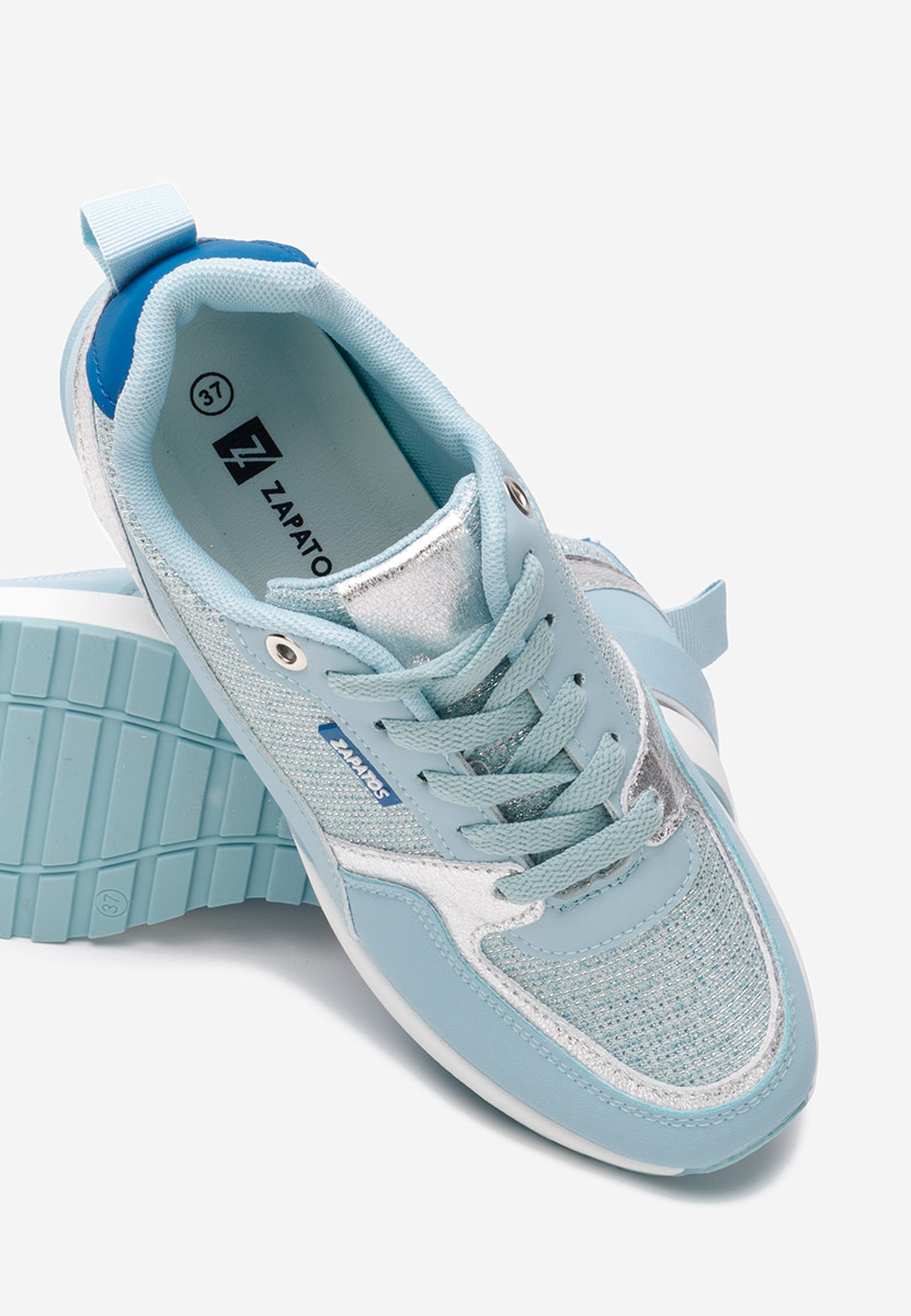 Zaneta tengerészkék platform sneaker cipő 
