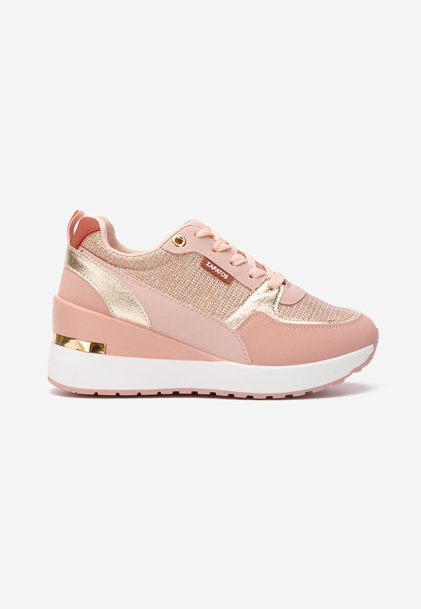 Zaneta rózsaszín platform sneaker cipő 
