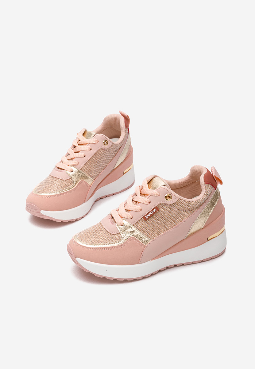 Zaneta rózsaszín platform sneaker cipő 