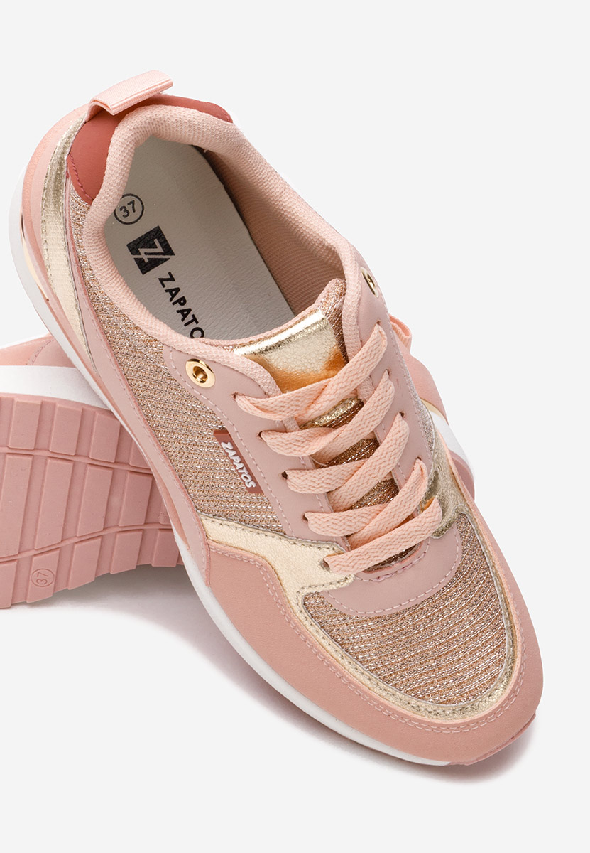 Zaneta rózsaszín platform sneaker cipő 