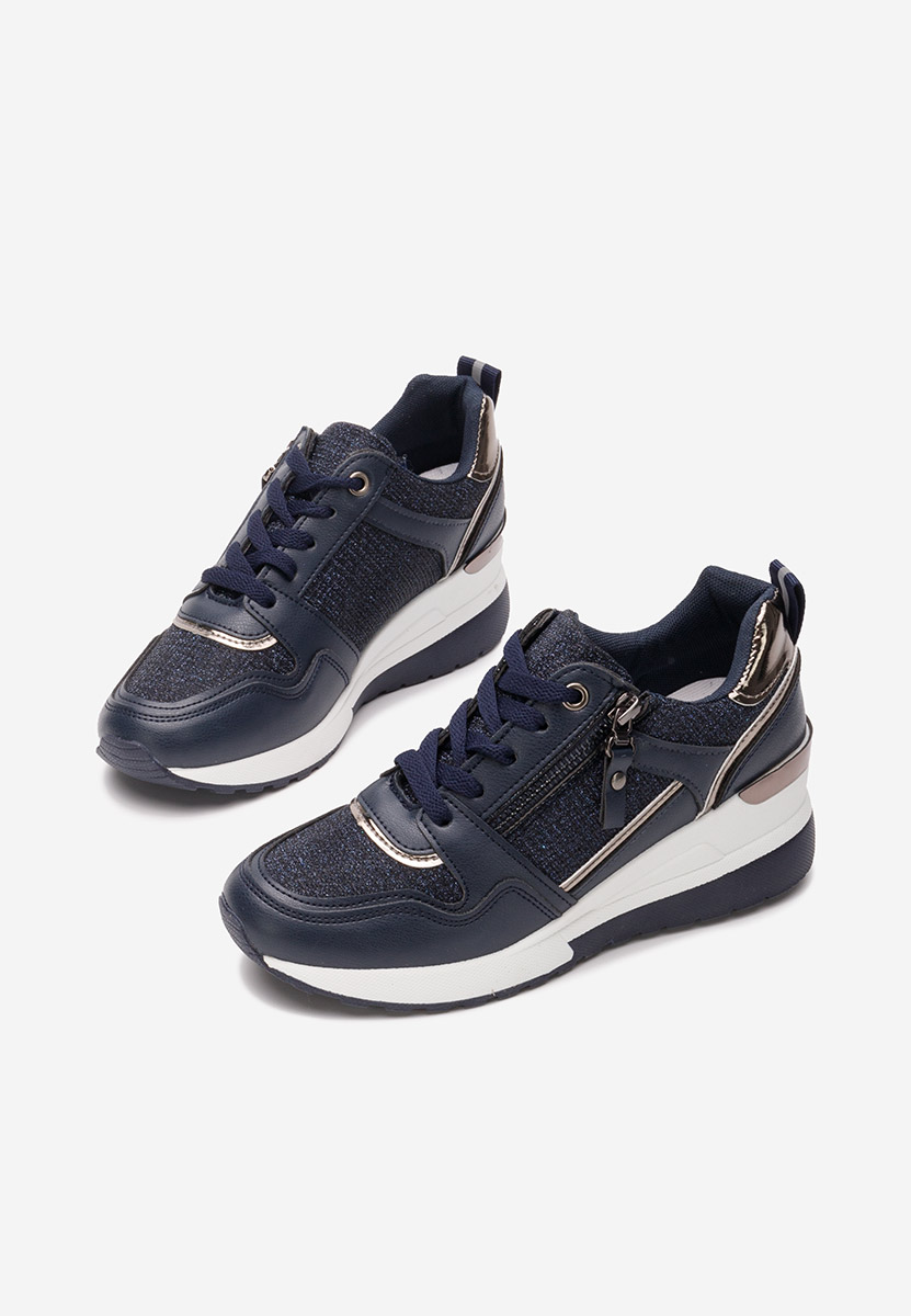 Rafina v2 tengerészkék platform sneaker cipő 