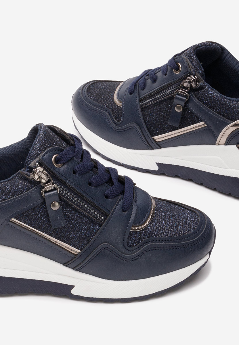 Rafina v2 tengerészkék platform sneaker cipő 