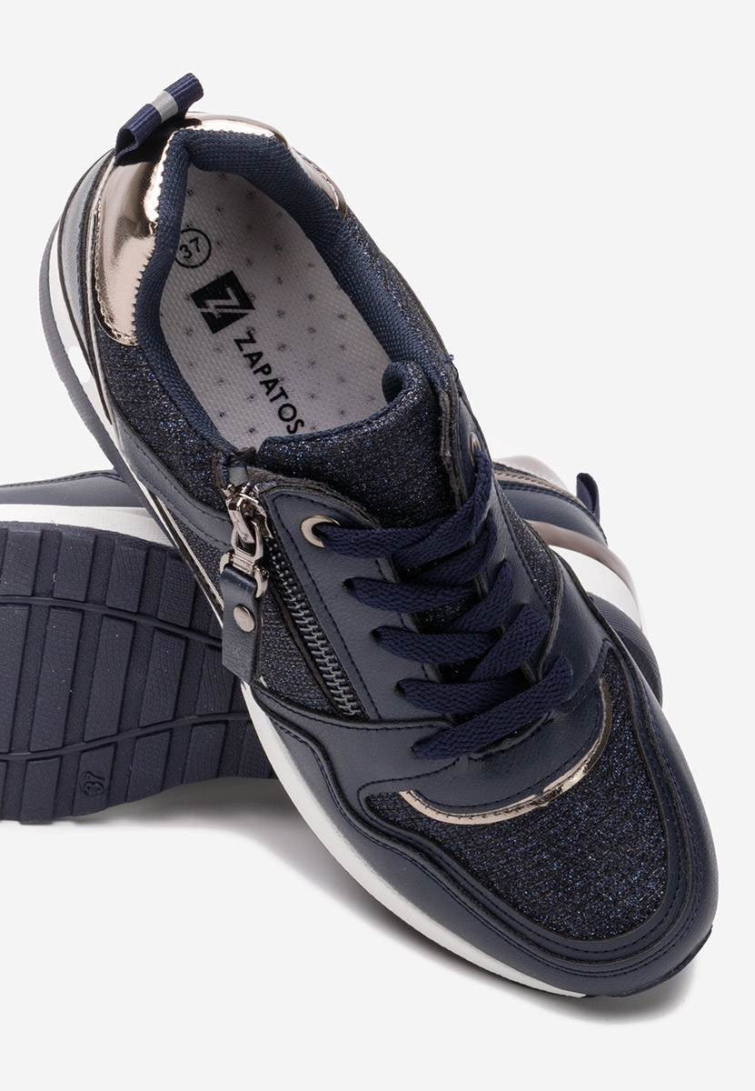 Rafina v2 tengerészkék platform sneaker cipő 