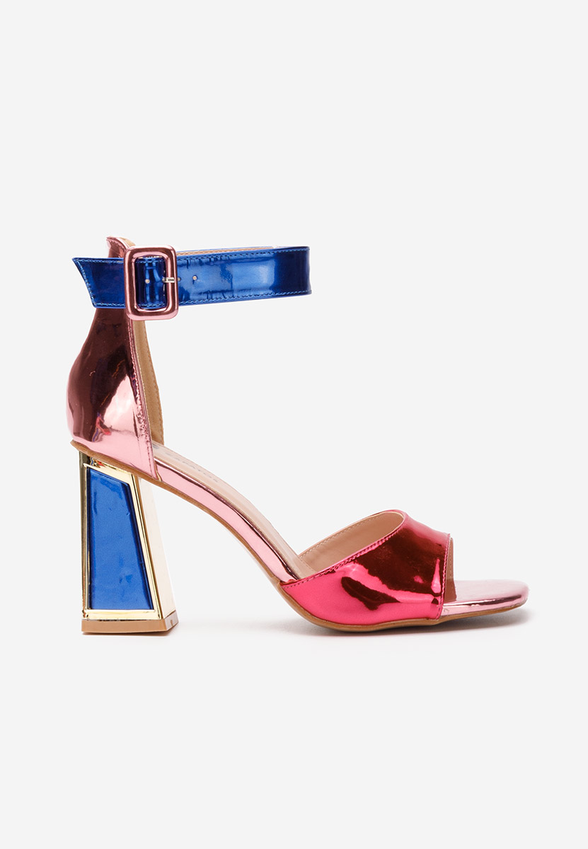 Welia sokszínü vastag sarkú szandál 