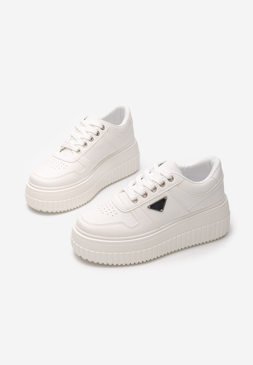 Safira fehér telitalpú platform sneaker