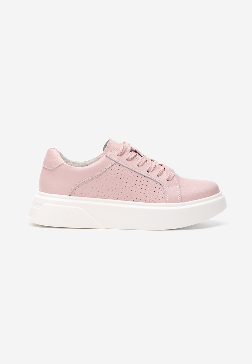 Jenina rózsaszín női bőr sneaker