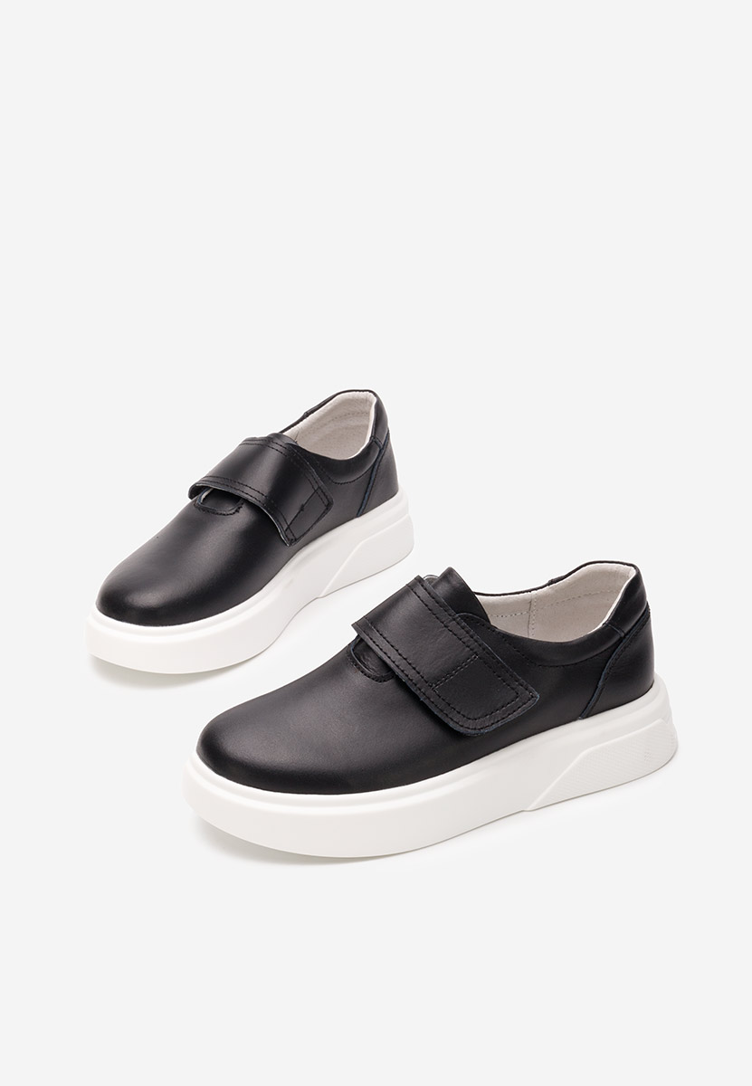 Kally fekete női bőr félcipő