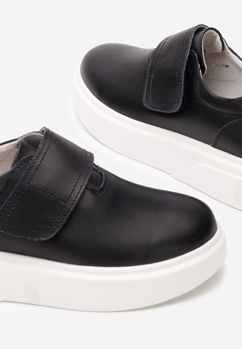 Kally fekete női bőr félcipő