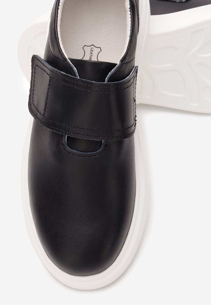 Kally fekete női bőr félcipő