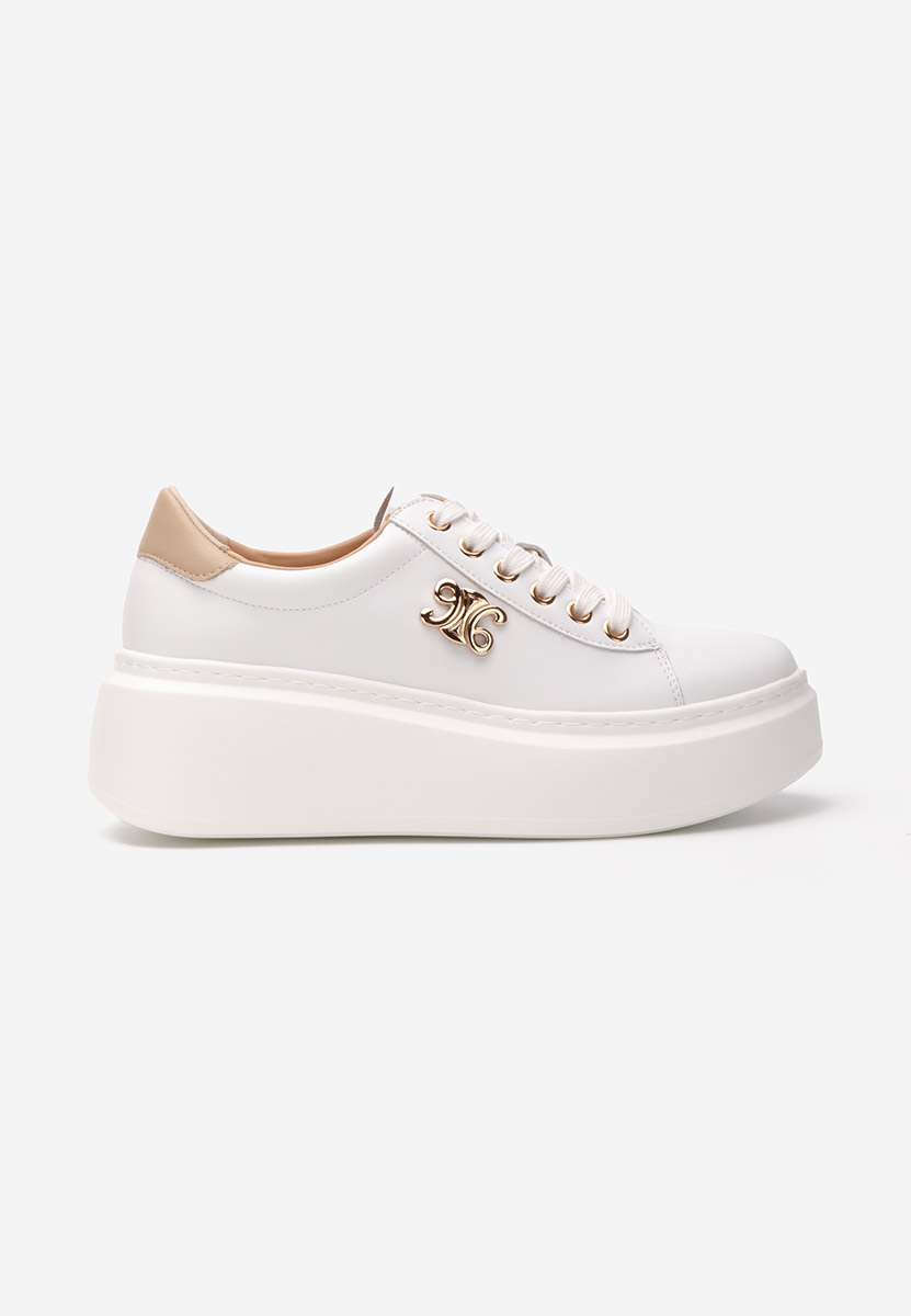 Caliana fehér telitalpú platform sneaker