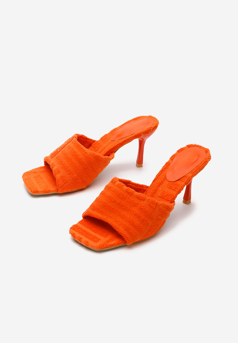 Mirora v2 narancssárga magassarkú papucs