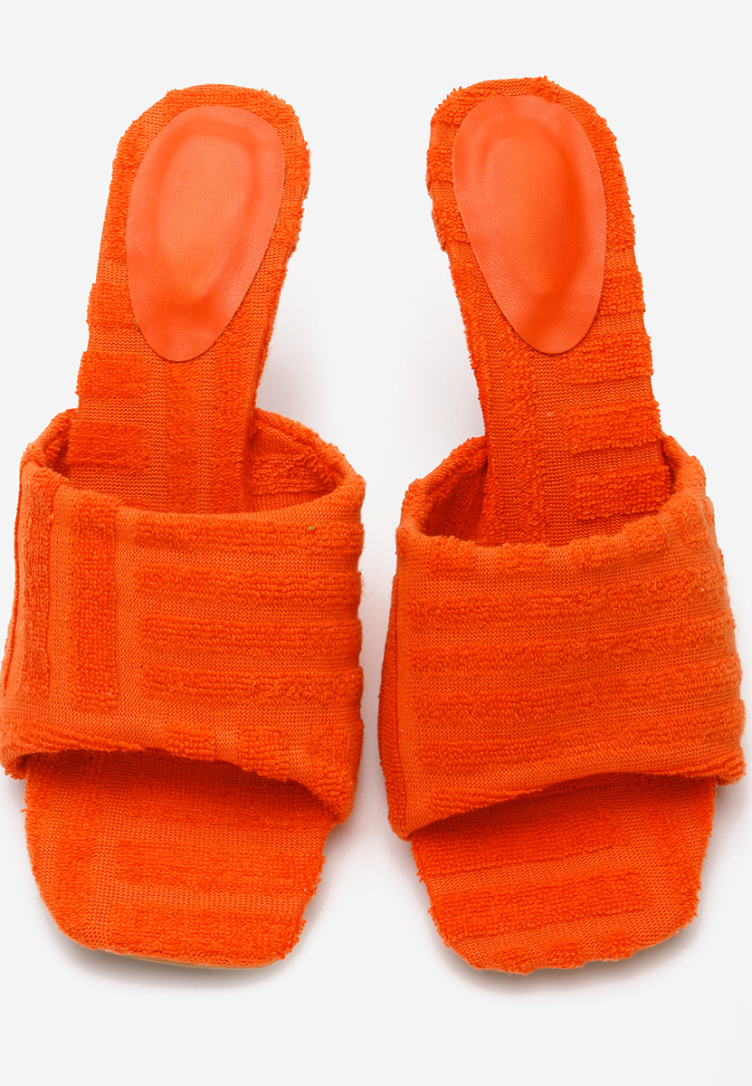 Mirora v2 narancssárga magassarkú papucs