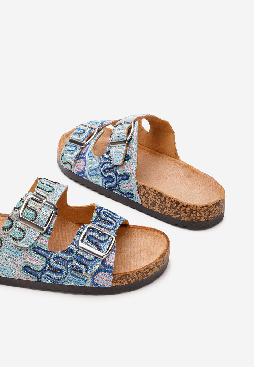 Elyanna tengerészkék női papucs