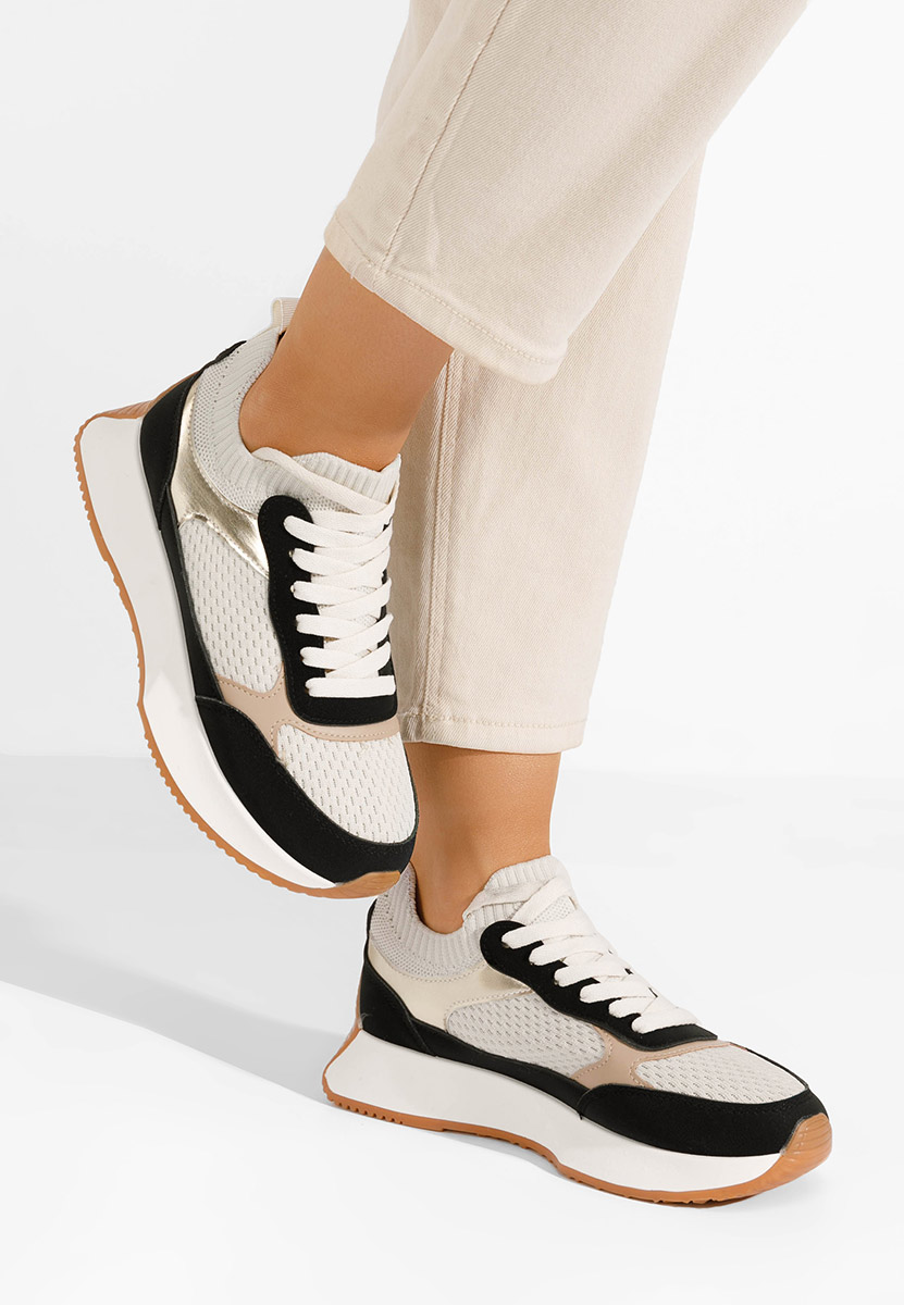 Xaria fekete telitalpú platform sneaker