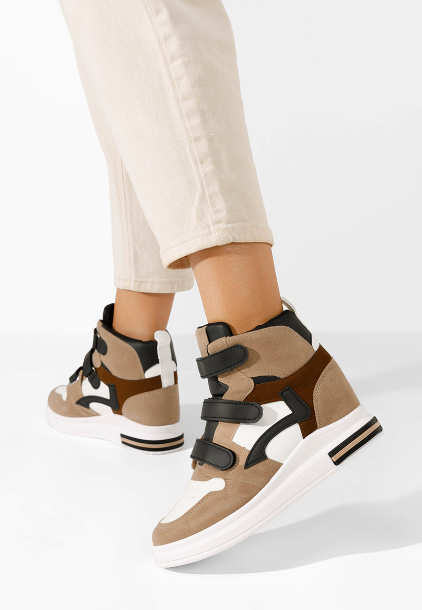 Veleta khaki platform sneaker cipő 