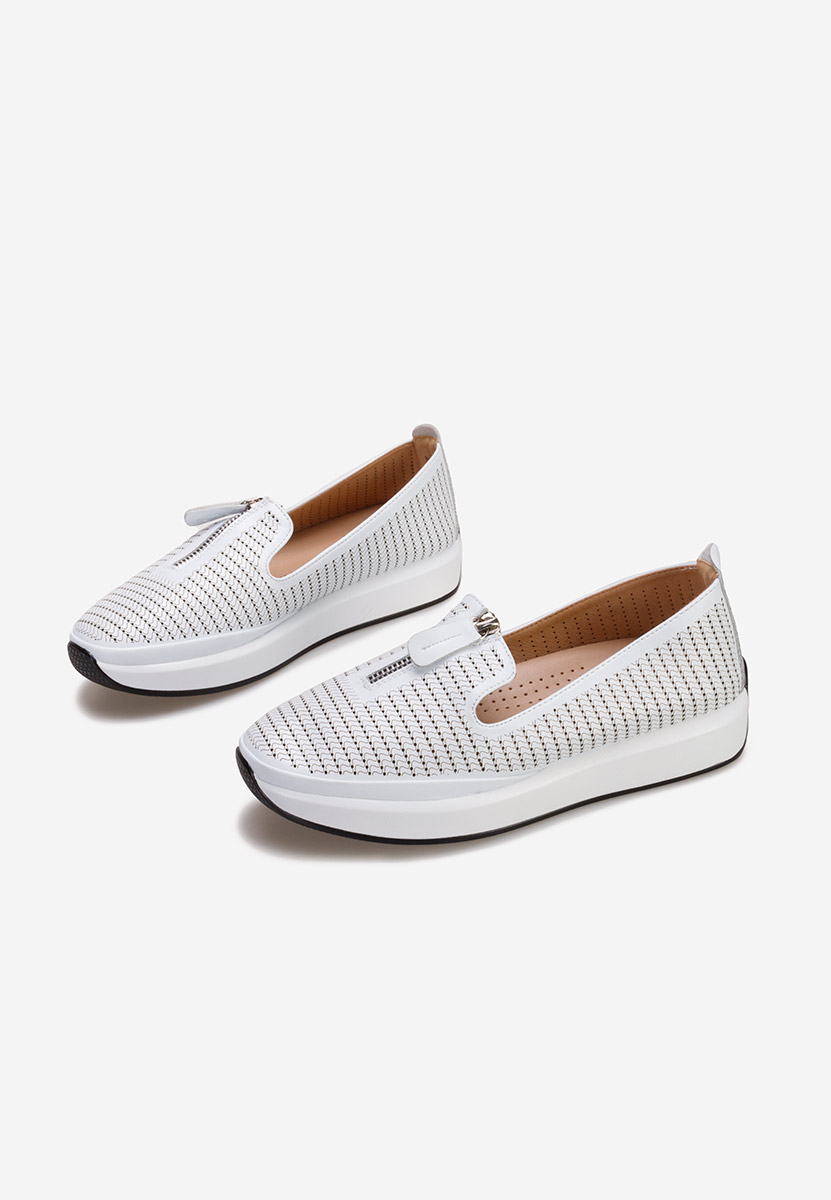 Finnia fehér fűzős női cipő