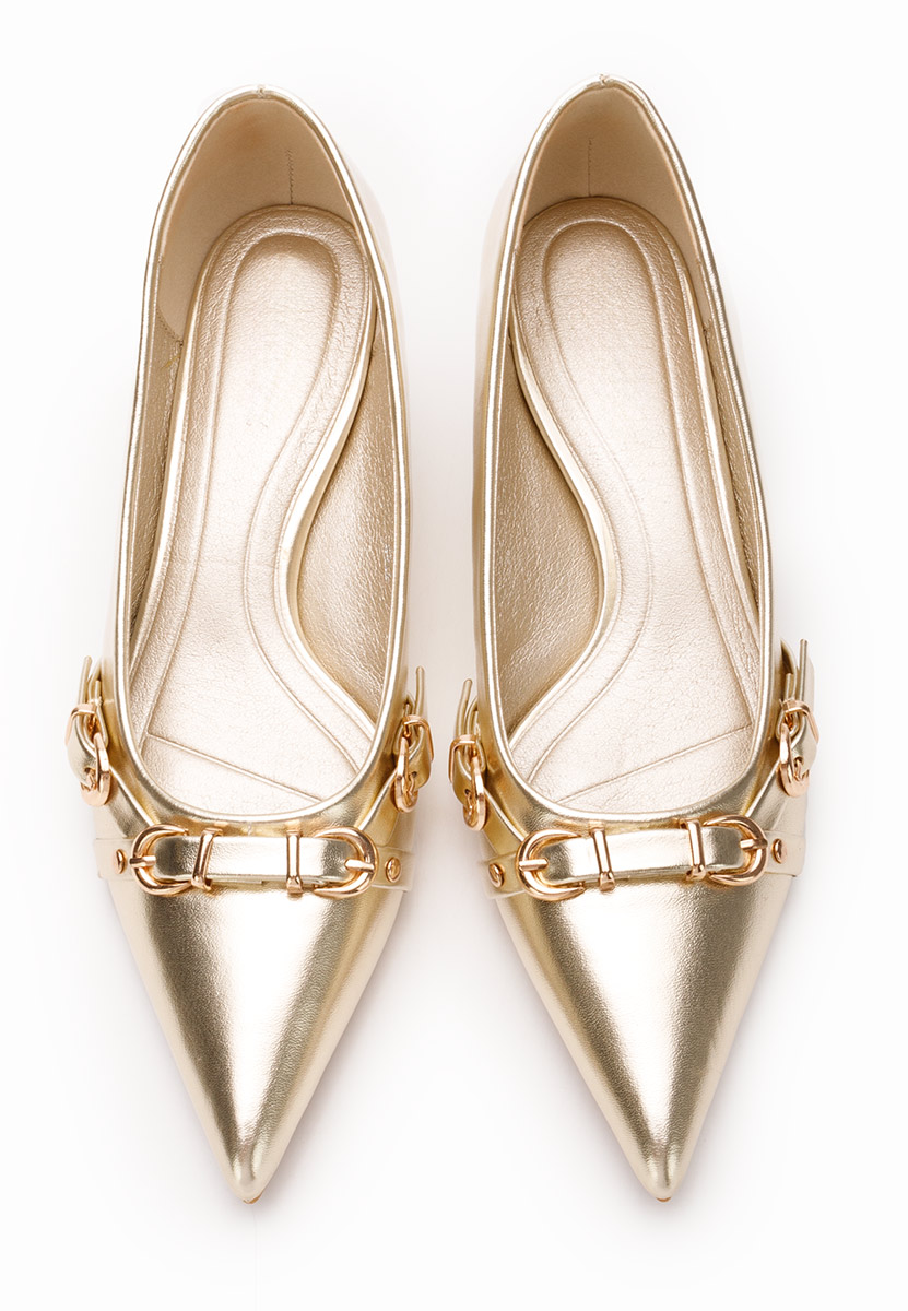 Zelma aranyszínü tűsarkú cipő 