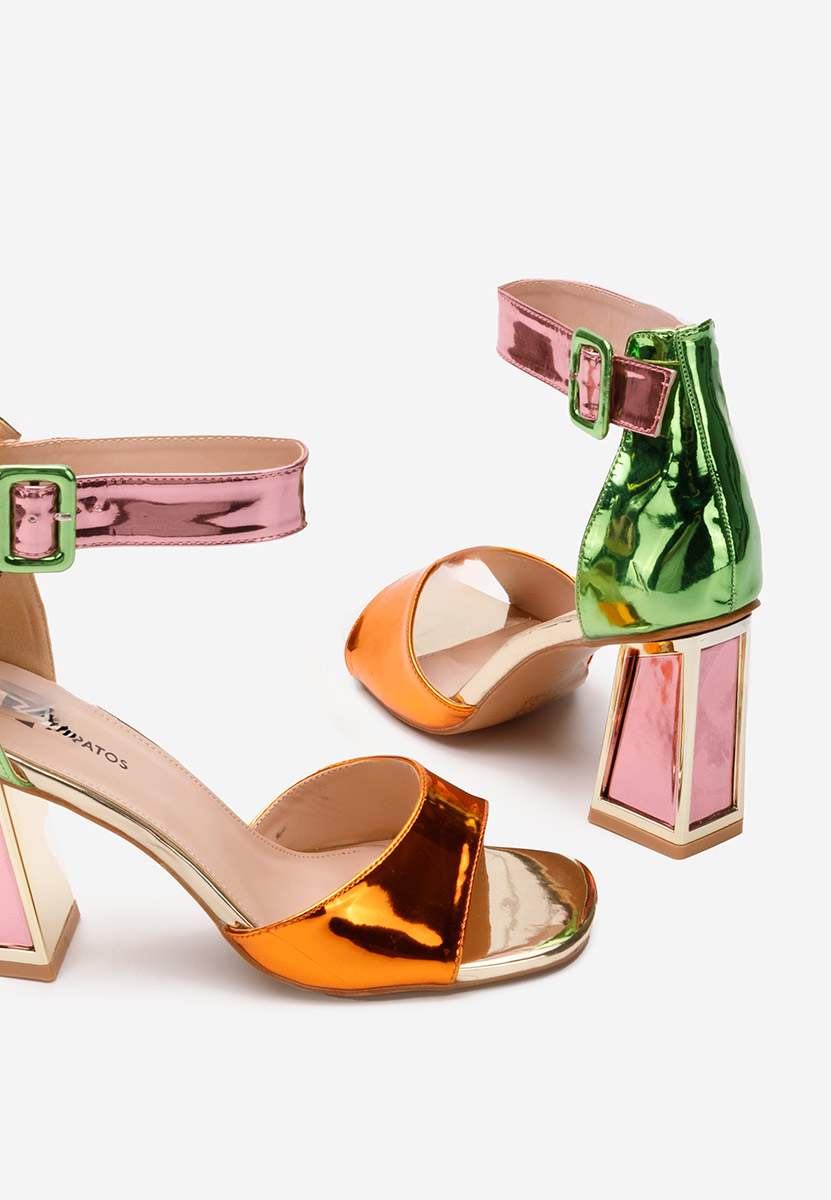 Welia v2 sokszínü vastag sarkú szandál 