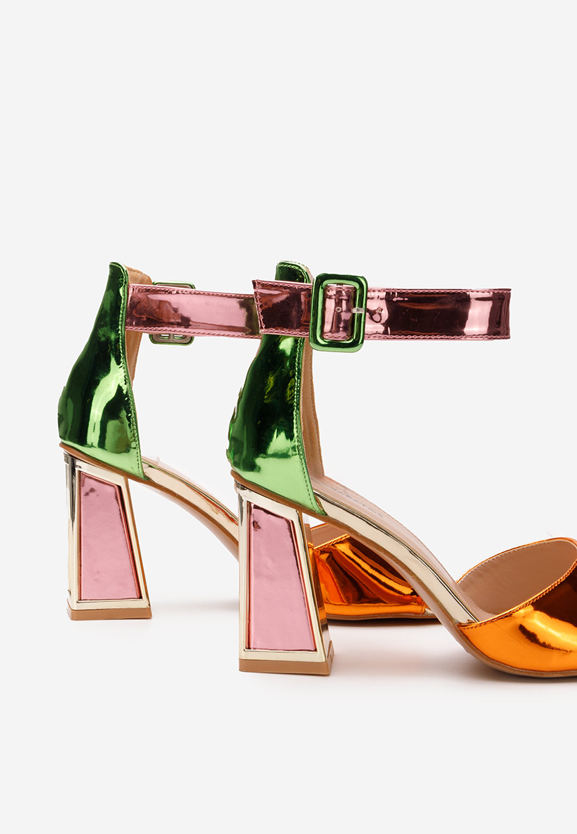 Welia v2 sokszínü vastag sarkú szandál 