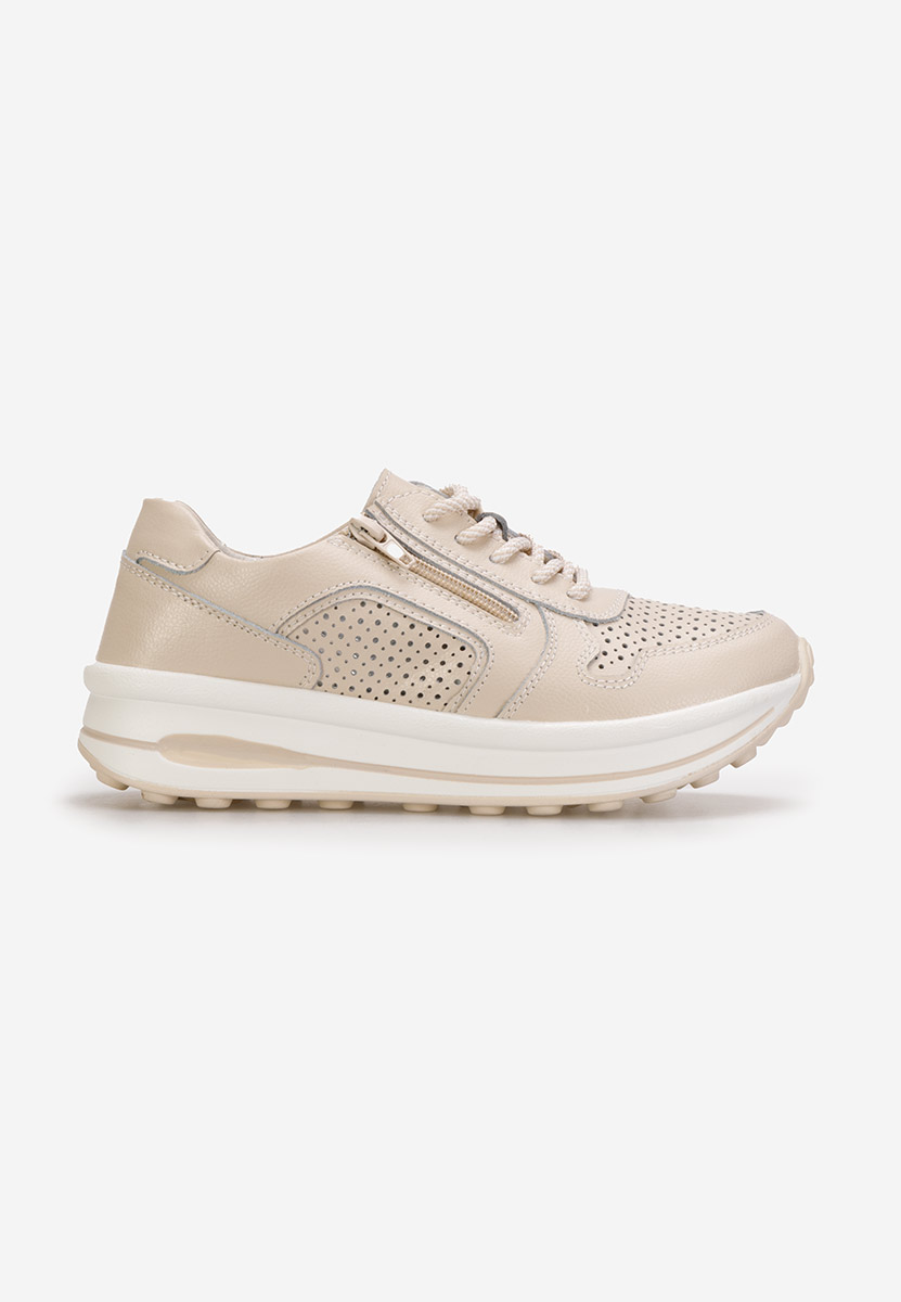 Cidra bézs női bőr sneaker