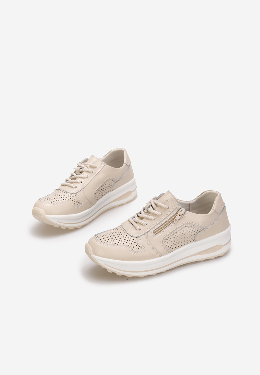 Cidra bézs női bőr sneaker