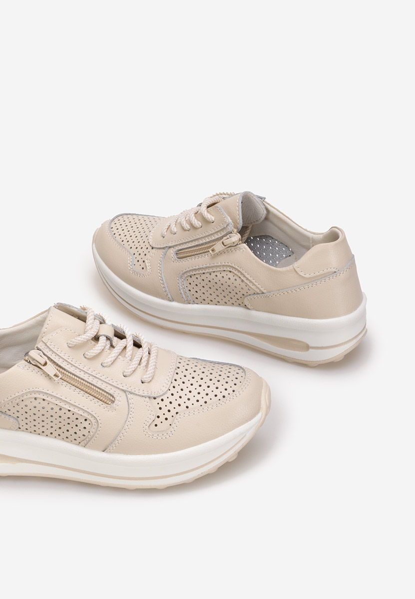 Cidra bézs női bőr sneaker