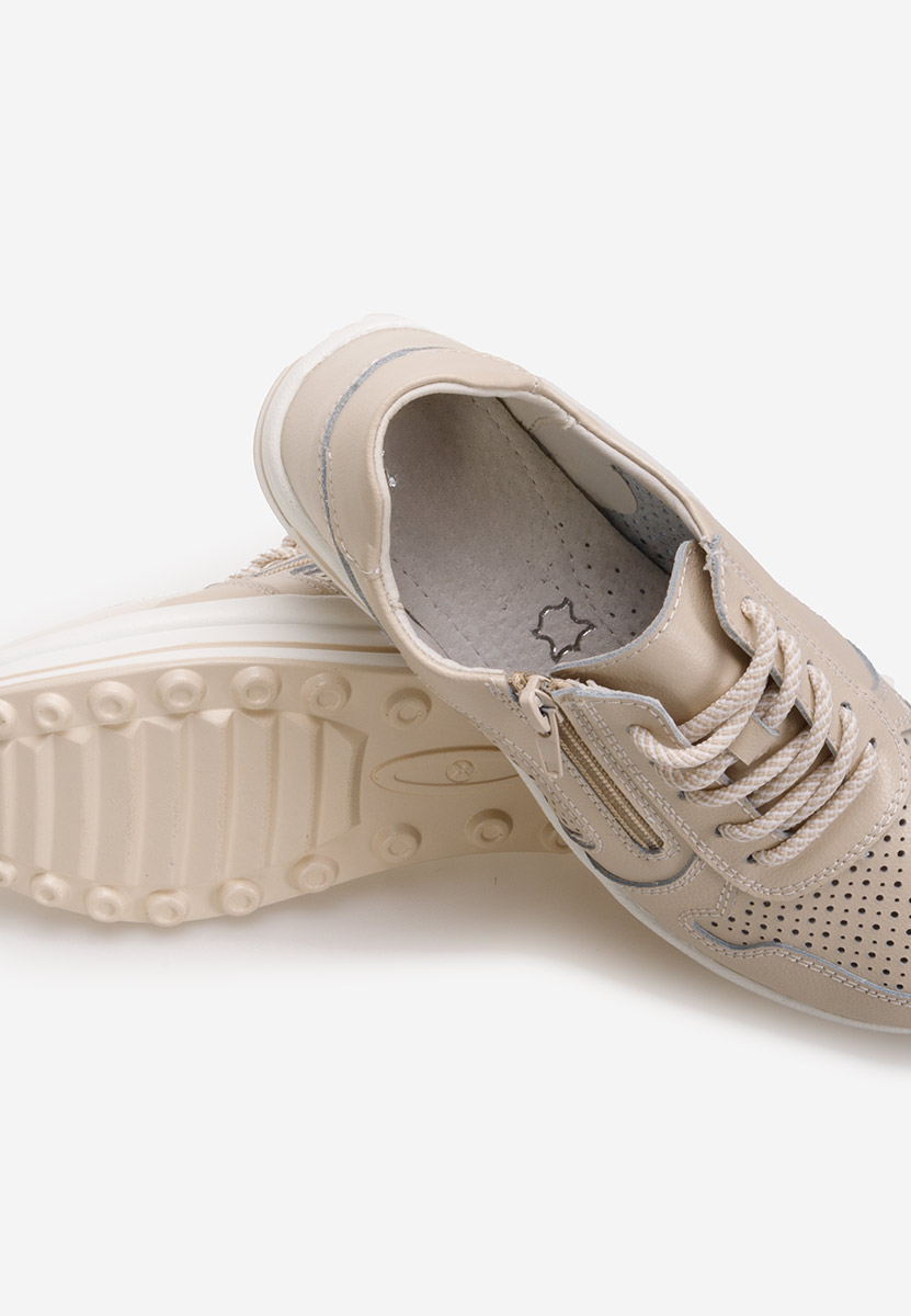 Cidra bézs női bőr sneaker