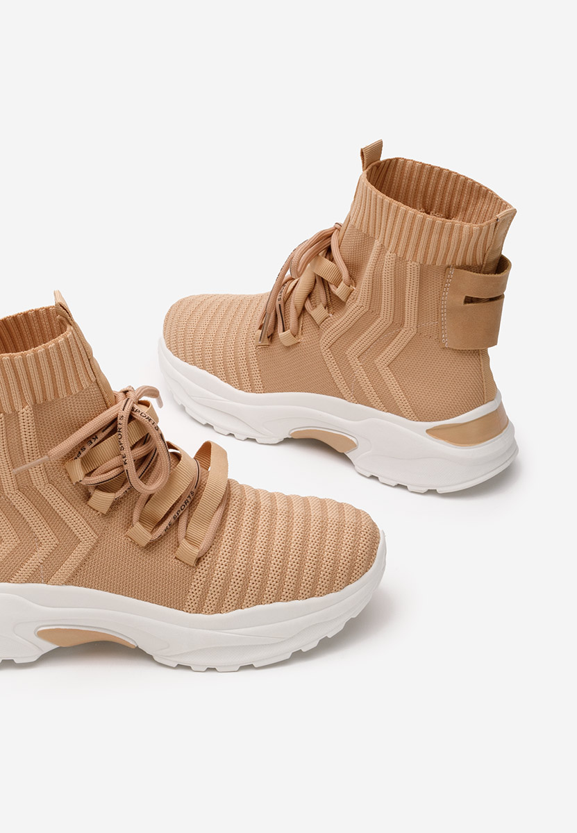 Karrie khaki magasszárú tornacipő