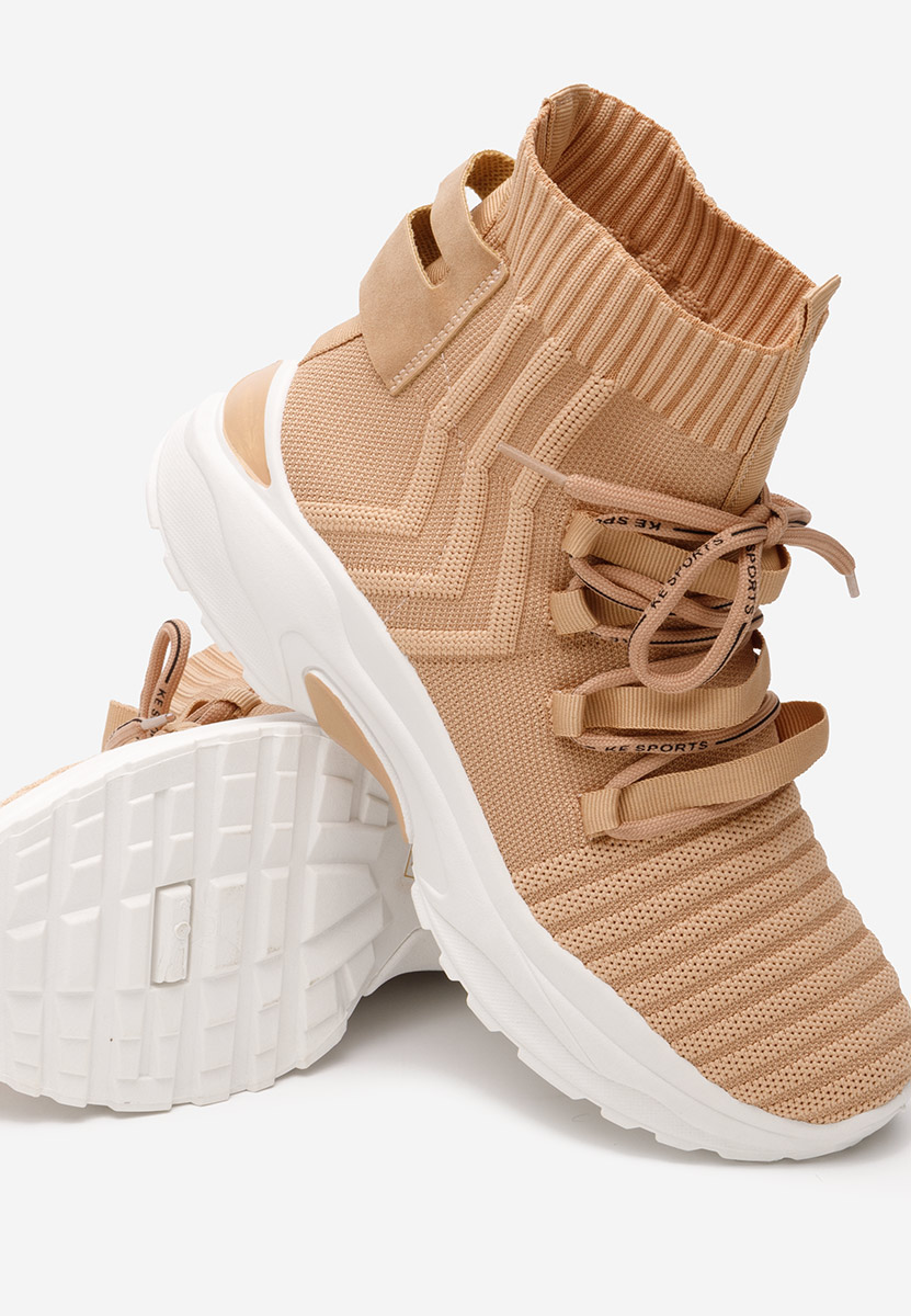 Karrie khaki magasszárú tornacipő