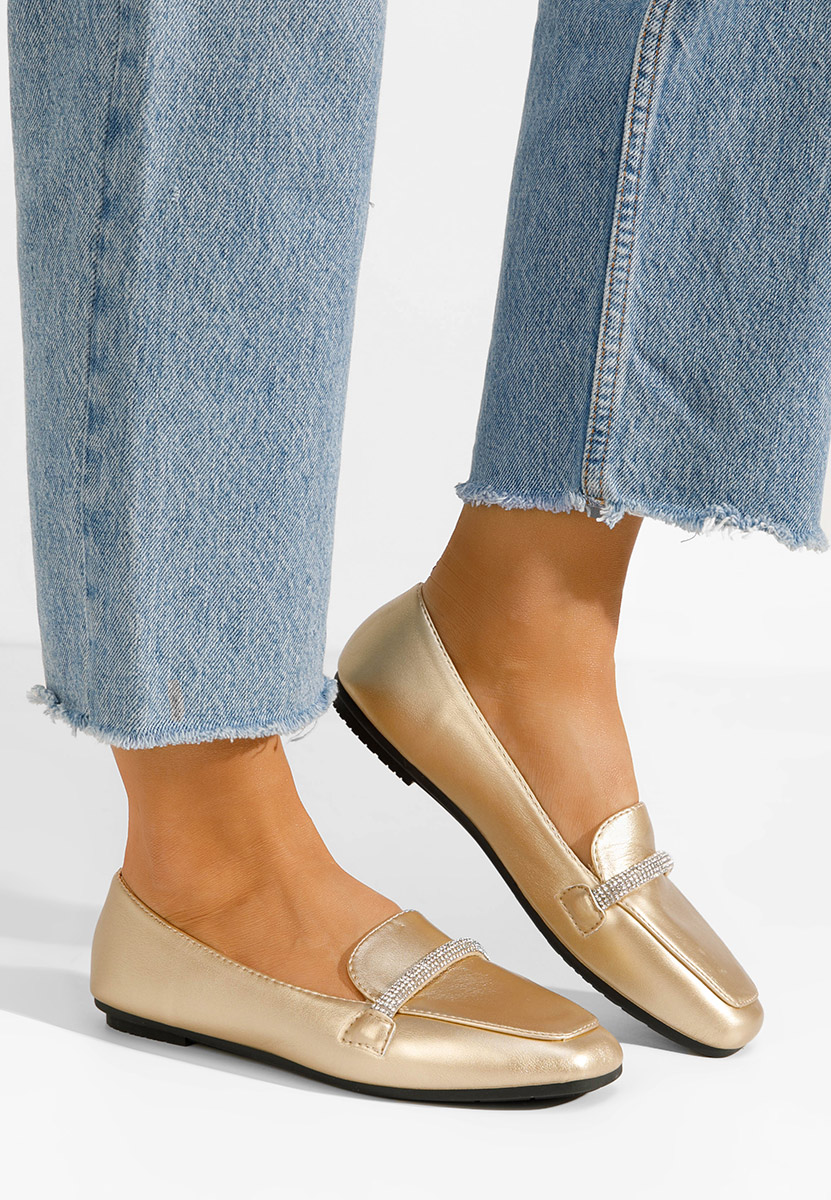 Carre aranyszínü női mokaszín