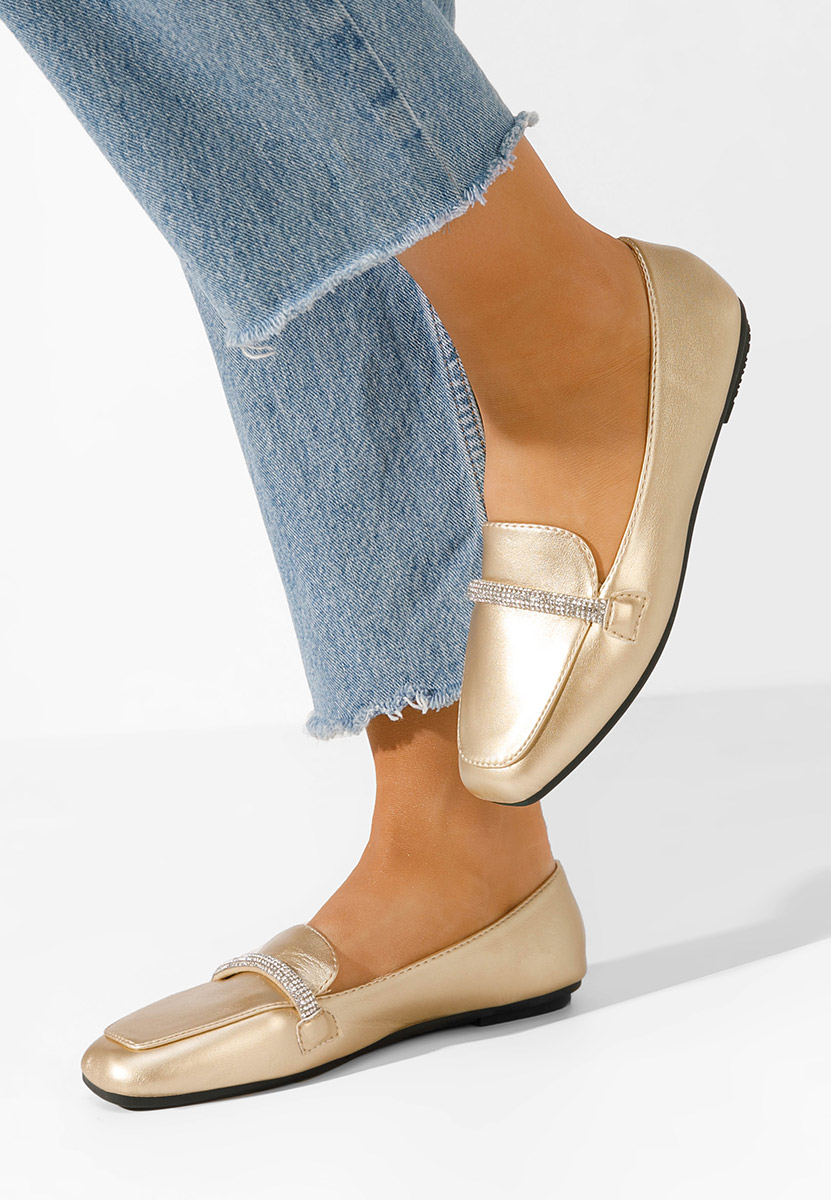 Carre aranyszínü női mokaszín