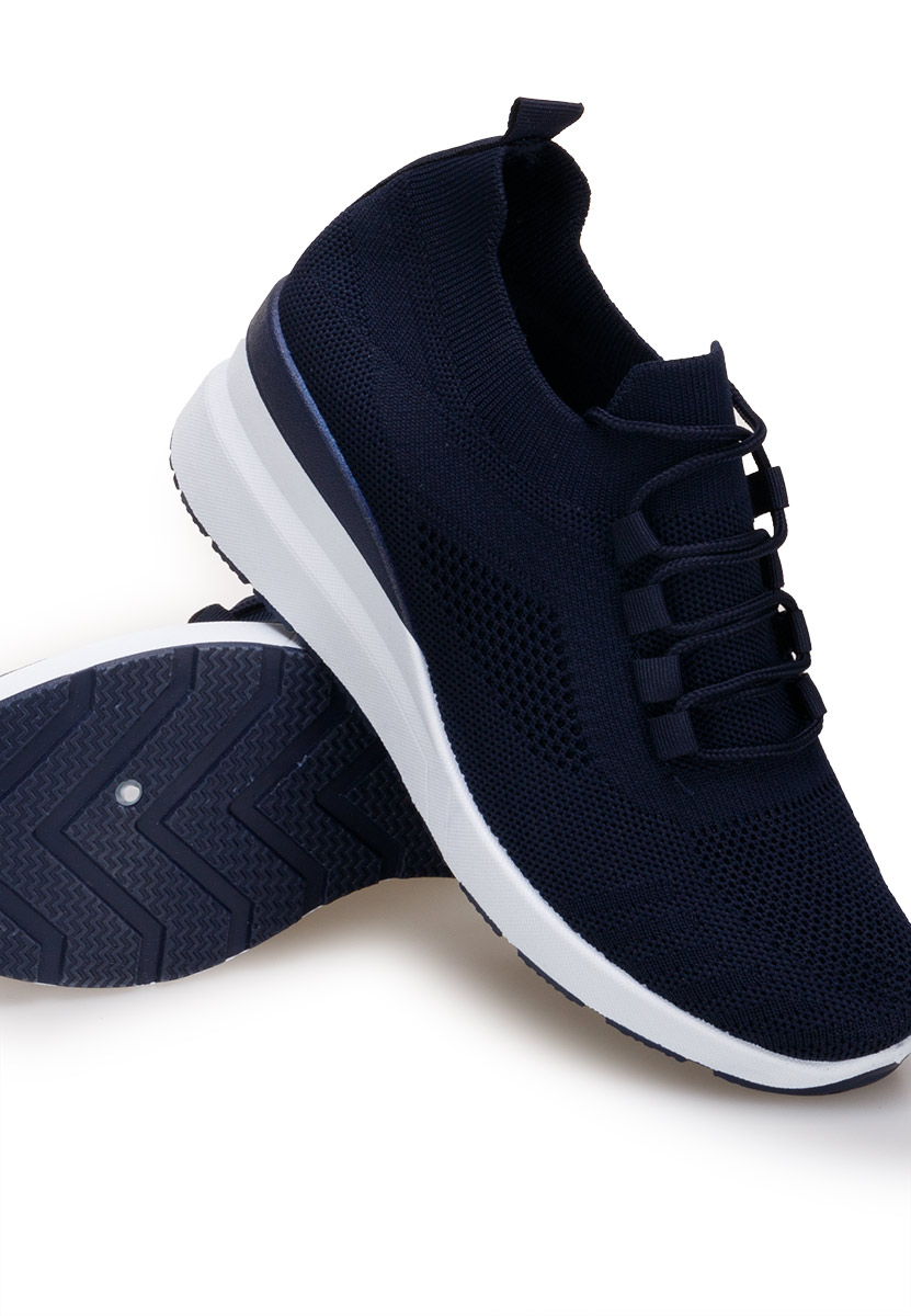 Boka v2 tengerészkék platform sneaker cipő 