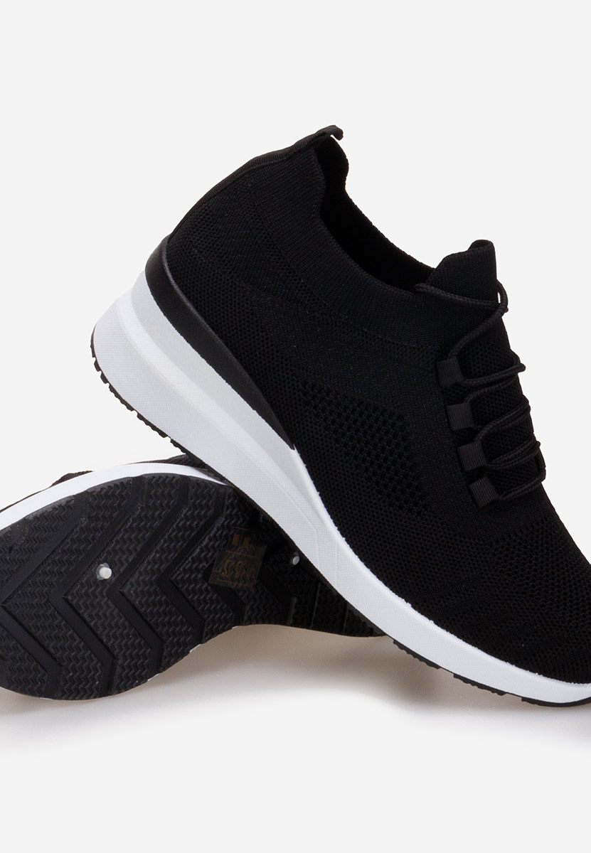 Boka v2 fekete platform sneaker cipő 