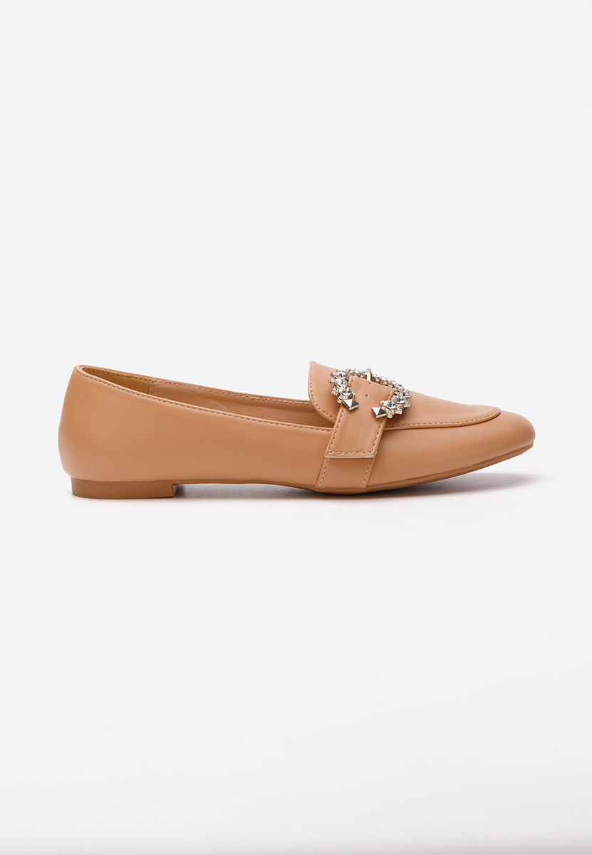 Madalena camel női elegáns mokaszín