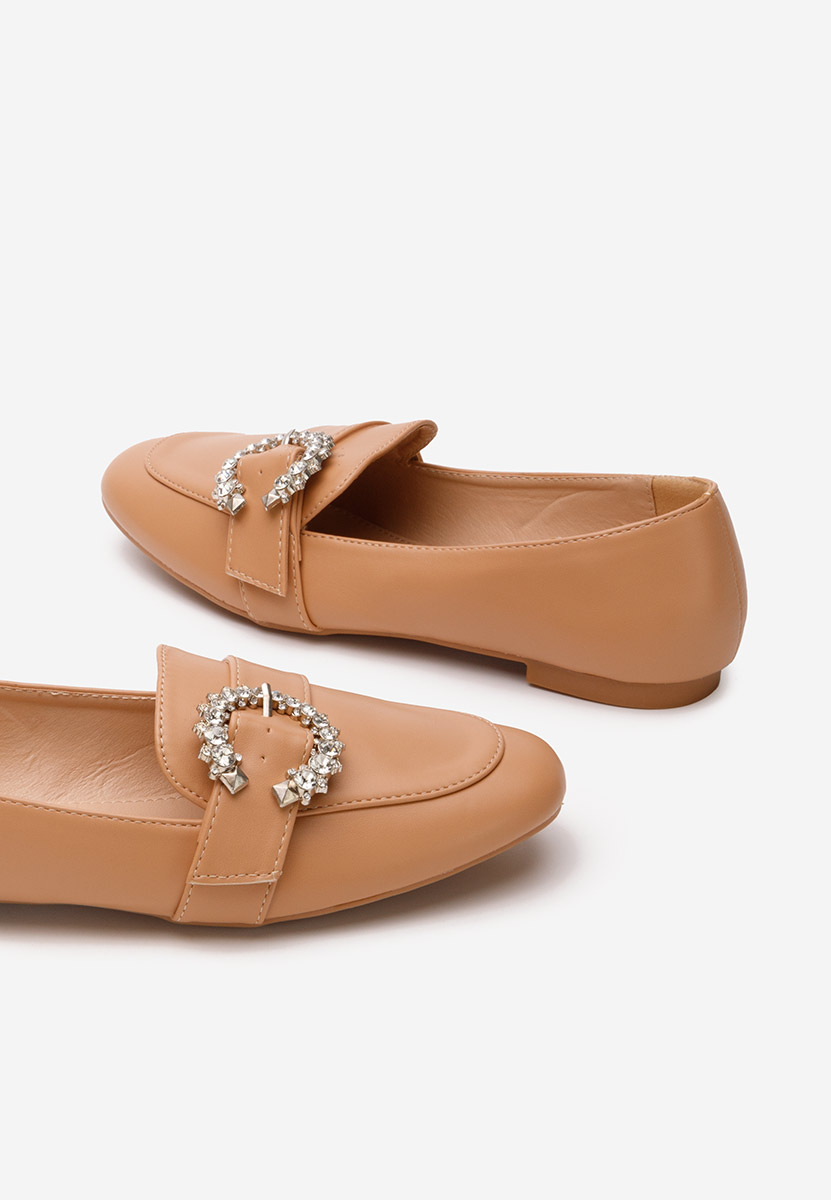 Madalena camel női elegáns mokaszín