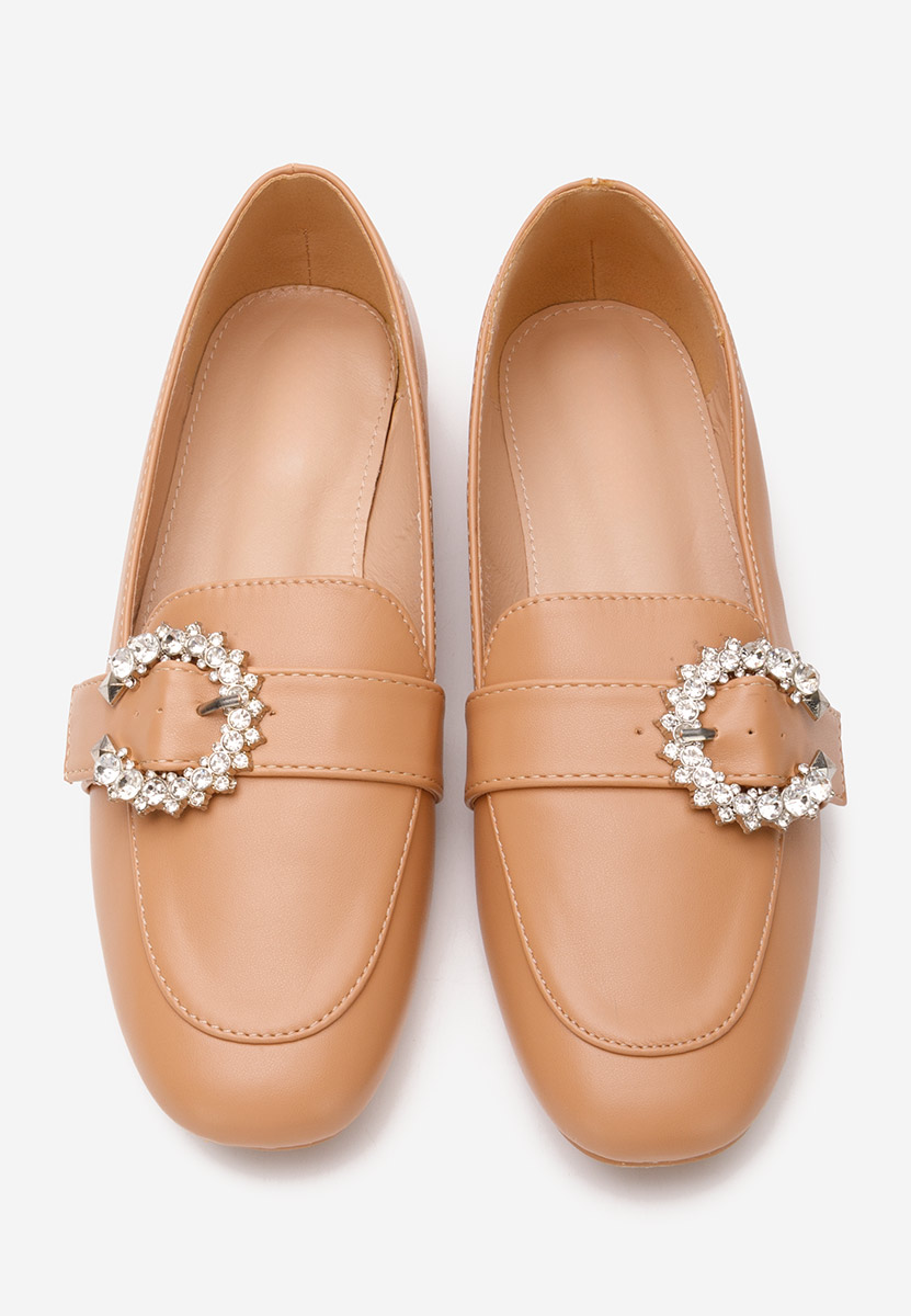 Madalena camel női elegáns mokaszín