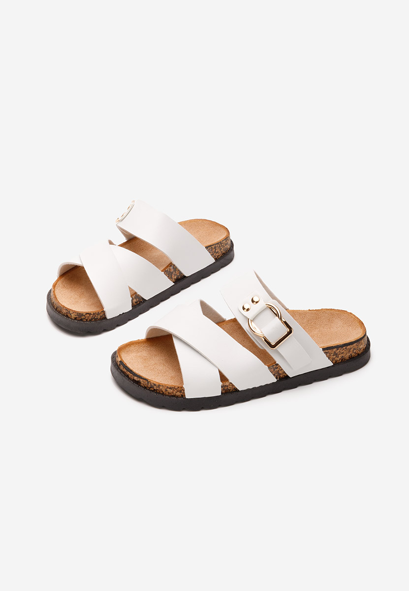 Ledana fehér női papucs