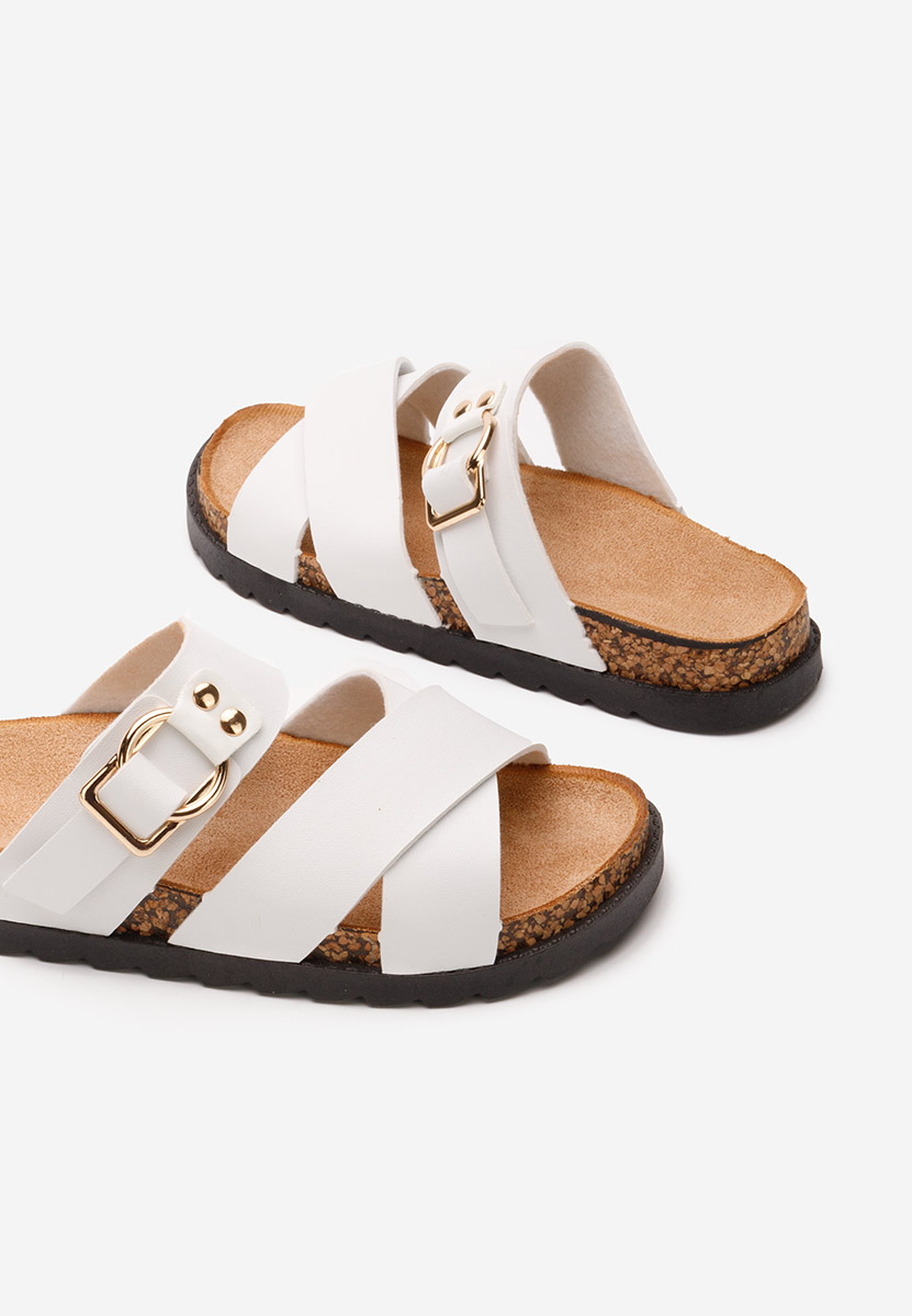 Ledana fehér női papucs