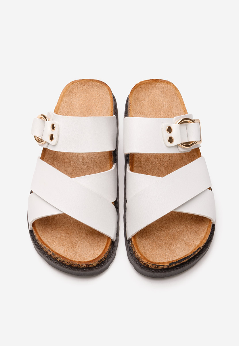 Ledana fehér női papucs