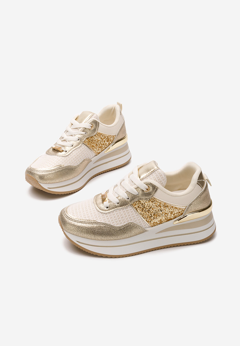 Hanifa bézs platform sneaker cipő 