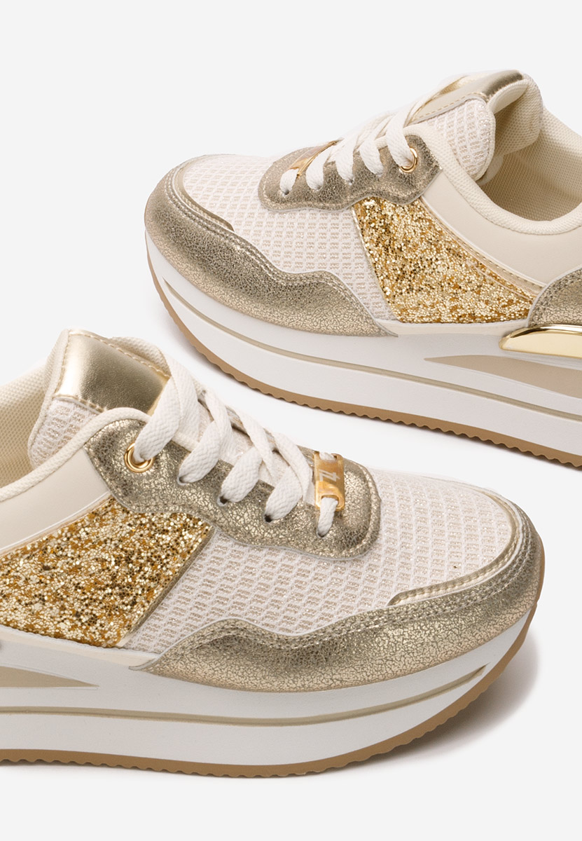Hanifa bézs platform sneaker cipő 