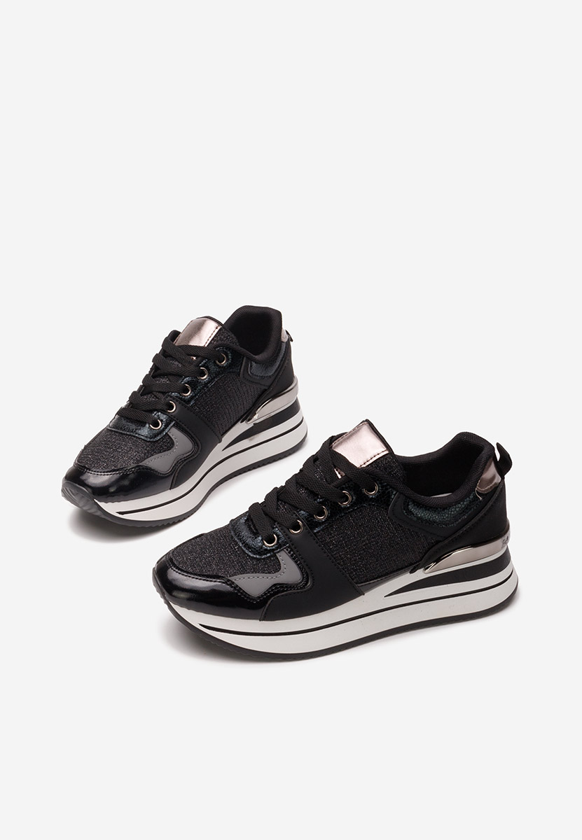 Daisie fekete telitalpú platform sneaker