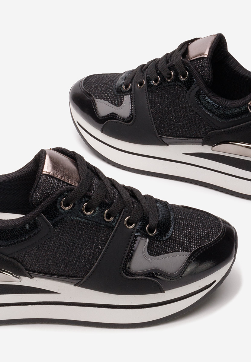 Daisie fekete telitalpú platform sneaker
