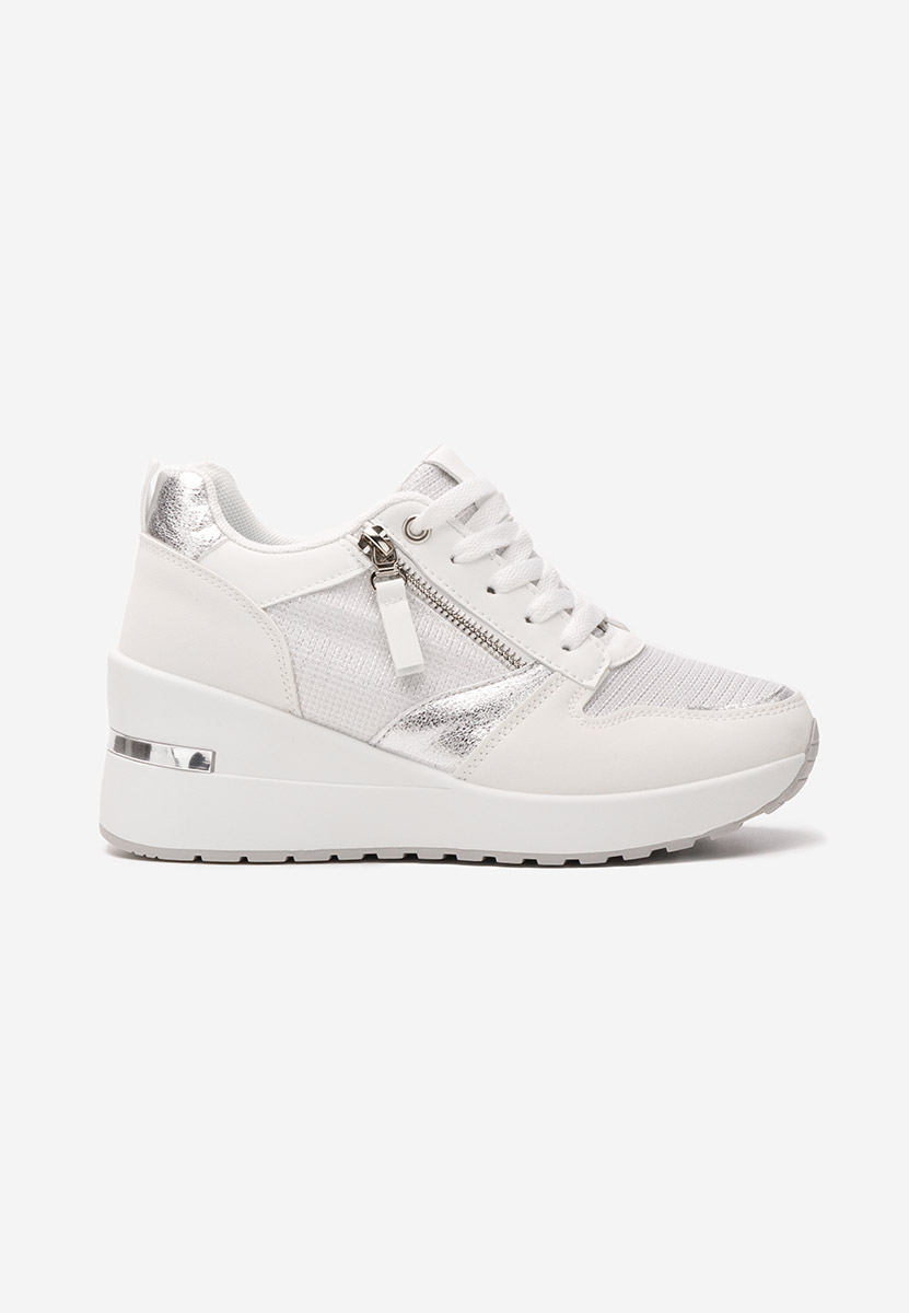 Zenna fehér platform sneaker cipő 