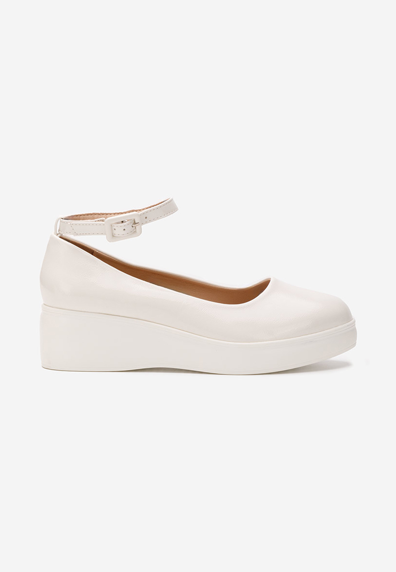Evelyne v2 fehér platform félcipő